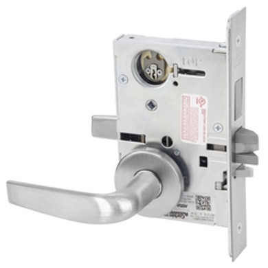 Corbin Russwin ML2029 CSA 626 LC Hotel or Motel Mortise Lock, Conventional Less Cylinder, Satin Chrome Finish