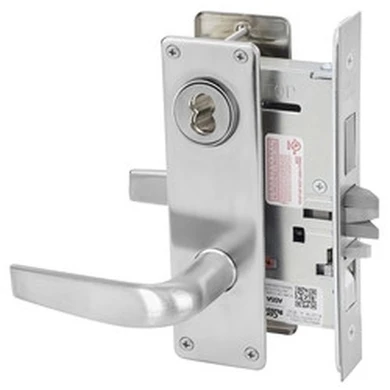 Corbin Russwin ML2067 CSN 626 CL6 Apartment or Dormitory Mortise Lock, Accepts Large Format IC Core (LFIC), Satin Chrome Finish