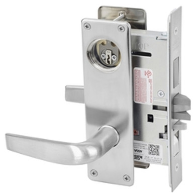 Corbin Russwin ML2067 CSN 626 LC Apartment or Dormitory Mortise Lock, Conventional Less Cylinder, Satin Chrome Finish