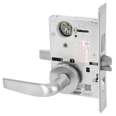 Corbin Russwin ML2082 CSA 626 LC Dormitory or Exit Mortise Lock, Conventional Less Cylinder, Satin Chrome Finish