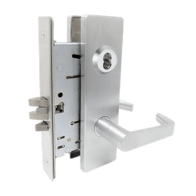 Falcon MA381B DN Apartment Exit Mortise Lock, Accepts Small Format IC Core