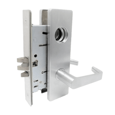 Falcon MA581L DN Storeroom Mortise Lock, Less conventional cylinder