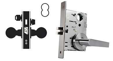 Falcon MA621B DG Apartment Corridor Mortise Lock, Accepts Small Format IC Core