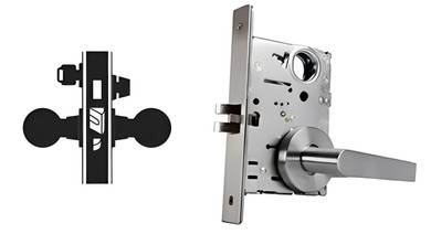 Falcon MA641L DG Dormitory Mortise Lock, Less conventional cylinder