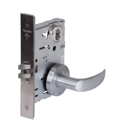 Falcon MA381B AG Apartment Exit Mortise Lock, Accepts Small Format IC Core