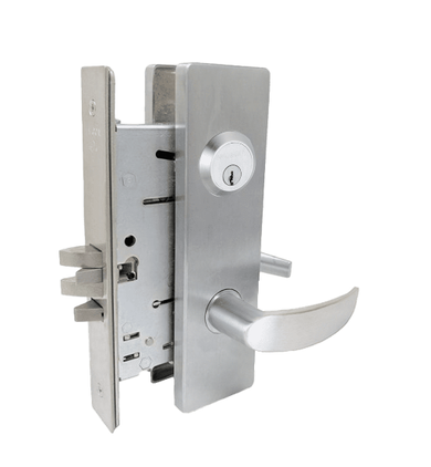 Falcon MA381CP6 AN 626 Apartment Exit Mortise Lock, w/ Schlage C Keyway, Satin Chrome Finish