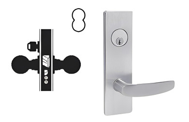 Falcon MA521B AN Entry/Office Mortise Lock, Accepts Small Format IC Core