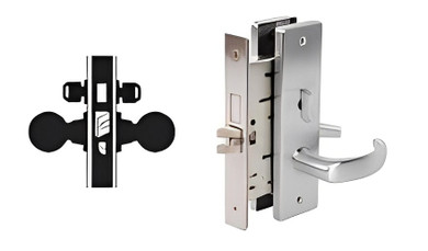 Falcon MA431CP6 QN 626 Security Mortise Lock, w/ Schlage C Keyway, Satin Chrome Finish