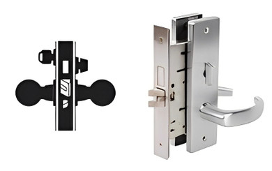 Falcon MA641L QN Dormitory Mortise Lock, Less conventional cylinder