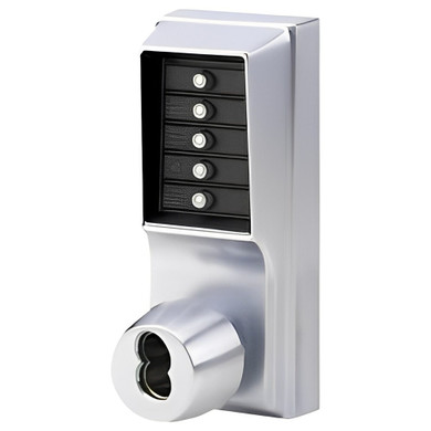 Kaba Simplex 1021S Mechanical Pushbutton Knob Lock w/ Key Override,  Accepts Schlage FSIC