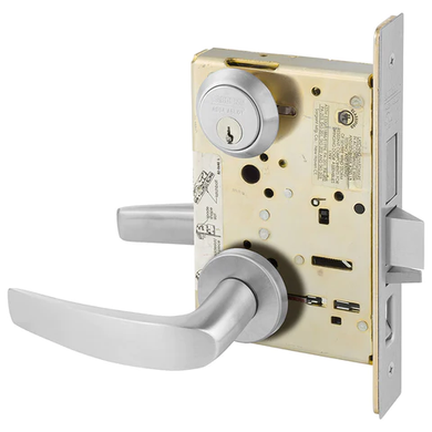 Sargent 8243 LNB 26D Apartment Corridor Door Mortise Lock, Satin Chrome Finish