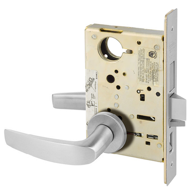 Sargent LC-8243 LNB 26D Apartment Corridor Door Mortise Lock, Conventional Less Cylinder, Satin Chrome Finish