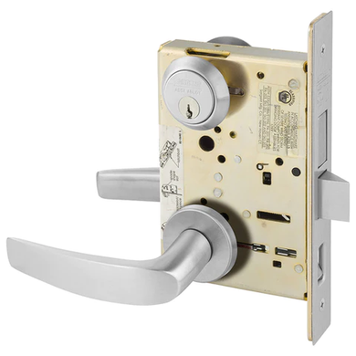 Sargent 8245 LNB 26D Dormitory or Exit Mortise Lock, Satin Chrome Finish