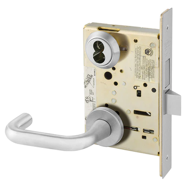 Sargent 70-8235 LNJ 26D Storeroom Mortise Lock, Accepts Small Format IC Core (SFIC), Satin Chrome Finish