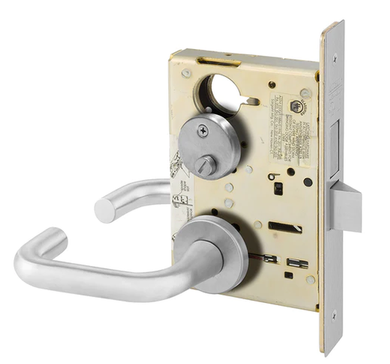 Sargent 8268 LNJ 26D Privacy Bath/Bedroom Mortise Lock, Satin Chrome Finish