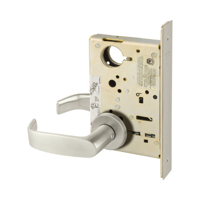 Sargent 8297 LNL 26D Active Trim Dummy Mortise Lock, Satin Chrome Finish