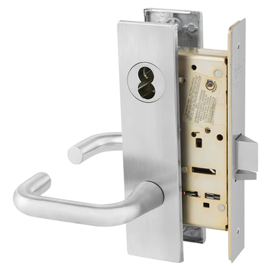 Sargent 70-8237 LW1J 26D Classroom Mortise Lock, Accepts Small Format IC Core (SFIC), Satin Chrome Finish