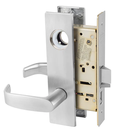 Sargent LC-8255 LW1L Office or Entry Mortise Lock, Conventional Less Cylinder