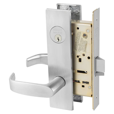 Sargent 8267 LW1L 26D Institutional Privacy Mortise Lock, Satin Chrome Finish