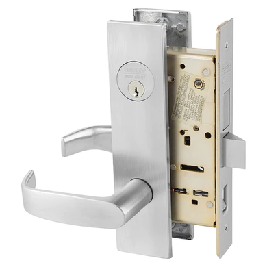 Sargent 8245 LW1L 26D Dormitory or Exit Mortise Lock, Satin Chrome Finish