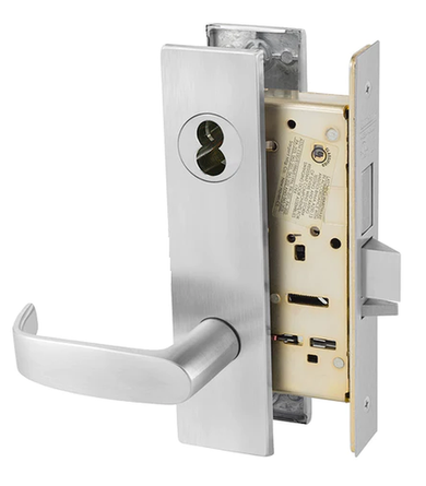 Sargent 70-8251 LW1L 26D Storeroom Deadbolt Mortise Lock, Accepts Small Format IC Core (SFIC), Satin Chrome Finish