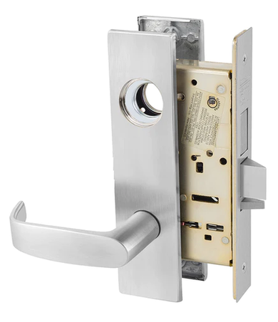 Sargent LC-8251 LW1L 26D Storeroom Deadbolt Mortise Lock, Conventional Less Cylinder, Satin Chrome Finish