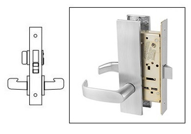 Sargent 8268 LW1L Privacy Bath/Bedroom Mortise Lock