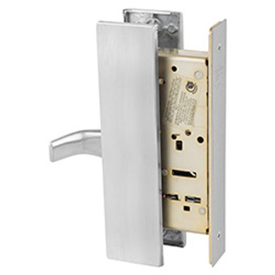 Sargent 8295 LW1L 26D Single Trim Dummy Mortise Lock, Satin Chrome Finish