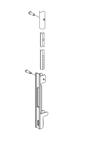 Von Duprin 051704 5547 Extension Rod Kit, 8' to 10' Door