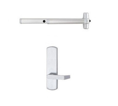 Von Duprin CD98L-BE Rim Panic Exit Device, with 996L-BE Blank Escutcheon Trim