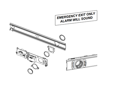 Von Duprin 35A-ALK 4FT 35A Series Alarm Kit, Request to Exit Switch Standard