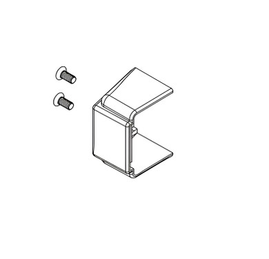 Falcon 650343 19 Series Channel End Cap Kit with Screws, Unfinished