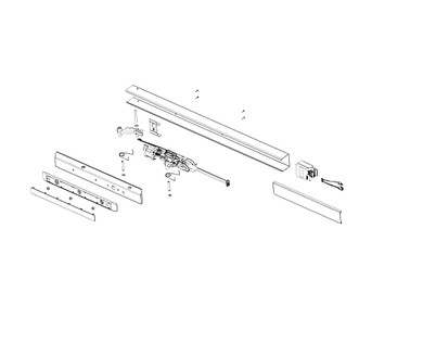 Sargent 68-3212 56-86/87/88/89 Rail Assembly F- Wide