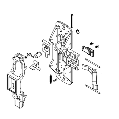 Sargent 68-2204 8762/8763 Chassis Assembly Less Cover LHRB