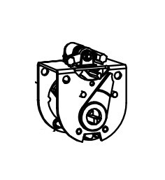 Detex 102655 EAX-2500S Part, Back Box, Black