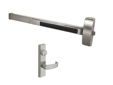 Sargent 12-8804J ETL 42" Fire-Rated Rim Exit Device w/ 704 ETL Night Latch Lever Trim