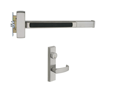 Sargent 1256-8913 ETL Fire Rated Mortise Exit Device, Electric Latch Retraction w/ 713 ETL Classroom Lever Trim