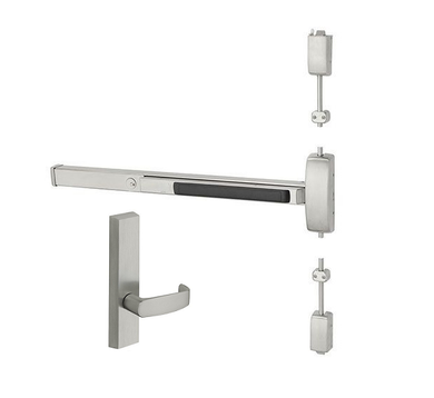 Sargent 16-8715E ETL 32" Cylinder Dogging Surface Vertical Rod Exit Device w/ 715 ETL Passage Lever Trim