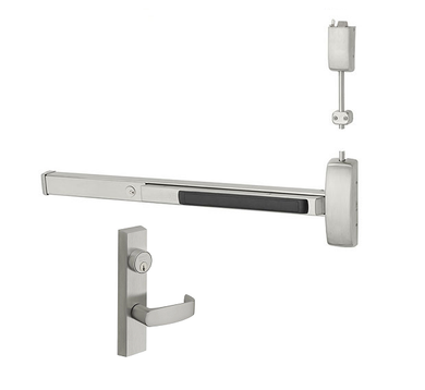 Sargent 16-NB8713F ETL 36" Cylinder Dogging Top Latch Surface Vertical Rod Exit Device w/ 713 ETL Classroom Lever Trim