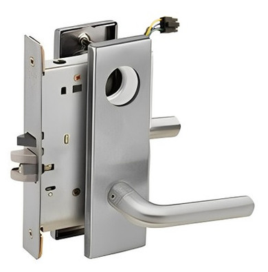 Schlage L9090EU 02N Electrified Mortise Lock, Fail Secure, No Cylinder Override