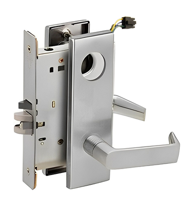 Schlage L9092ELL 06N Electrified Mortise Lock, Fail Safe, w/ Cylinder Outside