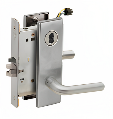 Schlage L9092ELJ 02N Electrified Mortise Lock, Fail Safe, w/ Cylinder Outside