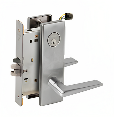 Schlage L9092ELP 05N Electrified Mortise Lock, Fail Safe, w/ Cylinder Outside