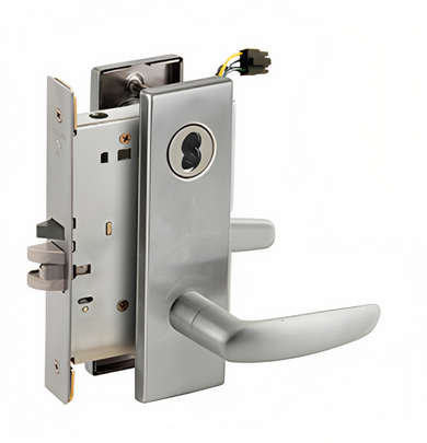 Schlage L9092ELJ 07N Electrified Mortise Lock, Fail Safe, w/ Cylinder Outside