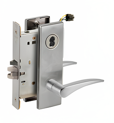 Schlage L9092EUJ 12N Electrified Mortise Lock, Fail Secure, w/ Cylinder Outside