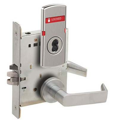 Schlage L9050B 06A OS-LOC Entrance/Office Mortise Lock w/ Exterior Locked/Unlocked Indicator
