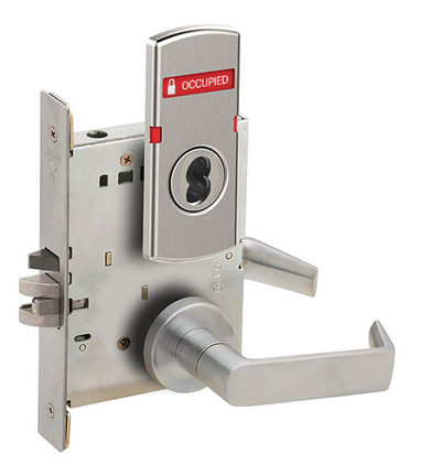 Schlage L9050B 06A L283-722 Entrance/Office Mortise Lock w/ Exterior Vacant/Occupied Indicator