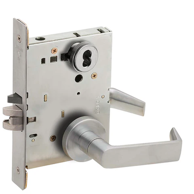 Schlage L9077J 06A Classroom Security Holdback Mortise Lock, Accepts Large Format IC Core (LFIC)