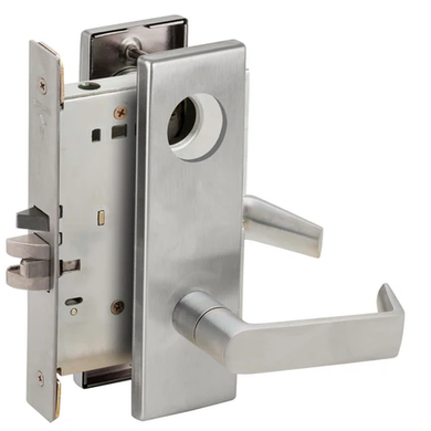 Schlage L9077L 06N Classroom Security Holdback Mortise Lock, Less Cylinder