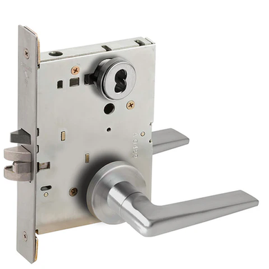 Schlage L9070B 05A Classroom Mortise Lock, Accepts Small Format IC Core (SFIC)